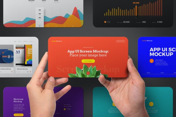 手持APP Ui屏幕模型集景观（PSD）