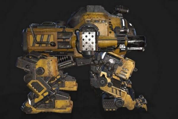 AI机甲3D模型下载（OBJ,FBX,MAX含PBR材质）