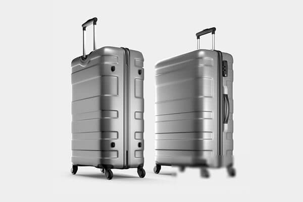 铝镁合金行李箱拉杆箱3D模型免费下载（OBJ，MAX）