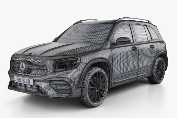 梅赛德斯-奔驰 GLB-class AMG-Line  3D汽车越野车模型下载（C4D,FBX,OBJ,Max）