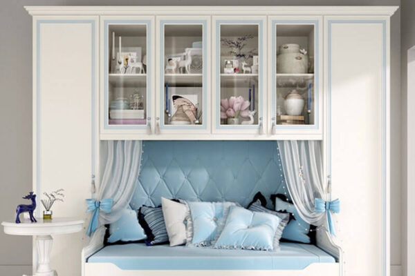 优雅田园风格床柜组合3D模型下载（FBX，MAX）