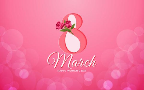 粉色三八妇女节设计背景