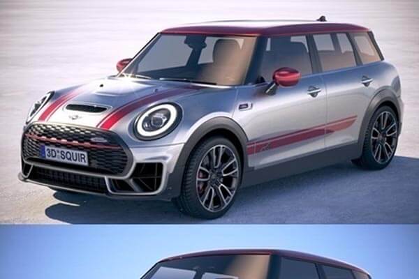 MINI CLUBMAN JCW 2020 小车3D模型下载（MAX，OBJ，FBX）