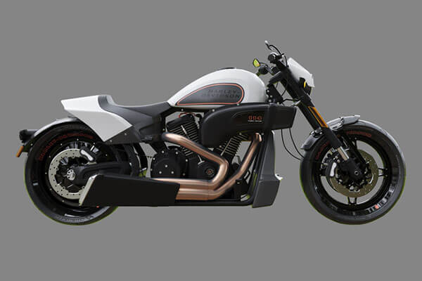 酷炫摩托车3D模型+材质贴图下载（OBJ,FBX）