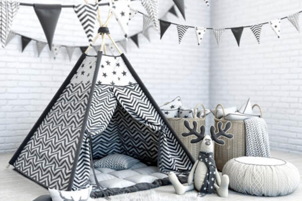 儿童房装饰性帐篷3D模型下载（OBJ,MAX）