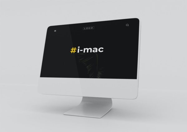 独家高端新款iMac 2021电脑样机 – Vol 03 (PSD)