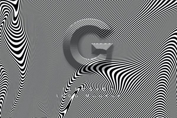 个性波浪幻觉logo标志设计VI展示模型mockups