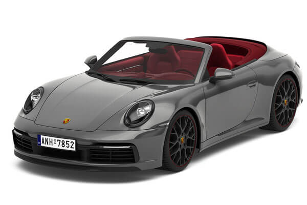 保时捷911敞篷跑车3D模型下载（FBX,MAX）