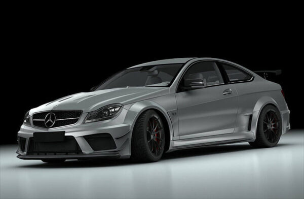 梅赛德斯-奔驰 C63 AMG  小汽车3D模型下载（OBJ,FBX,MAX,C4D）