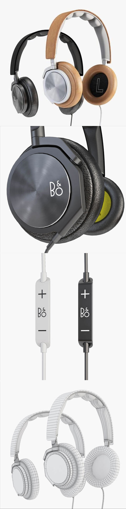 B&O beoplay H6 头戴耳机3D模型下载（OBJ,max,fbx）