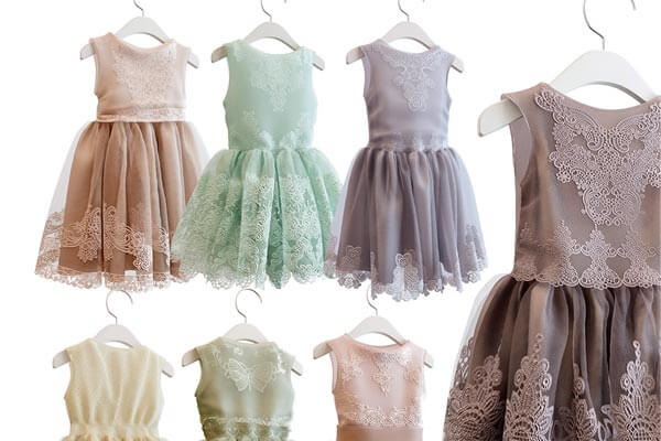 儿童公主裙服装3D模型下载（MAX,OBJ）