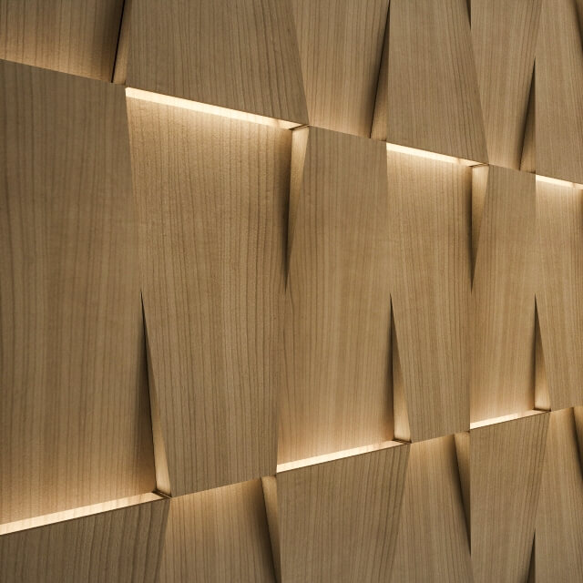 凹凸排练的木纹墙面装饰板3D模型（OBJ,FBX,MAX）