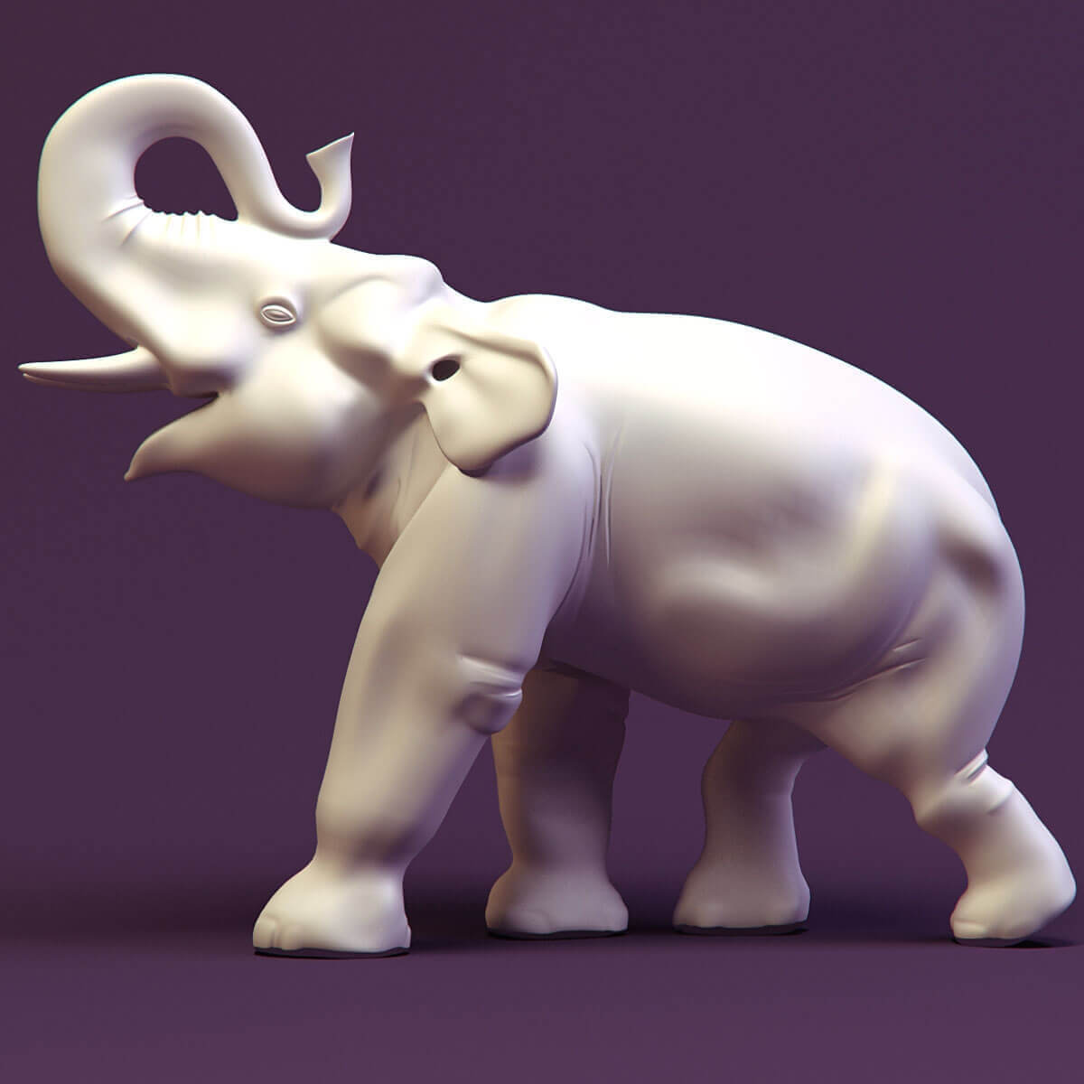大象雕塑3D模型（OBJ,FBX,MAX）
