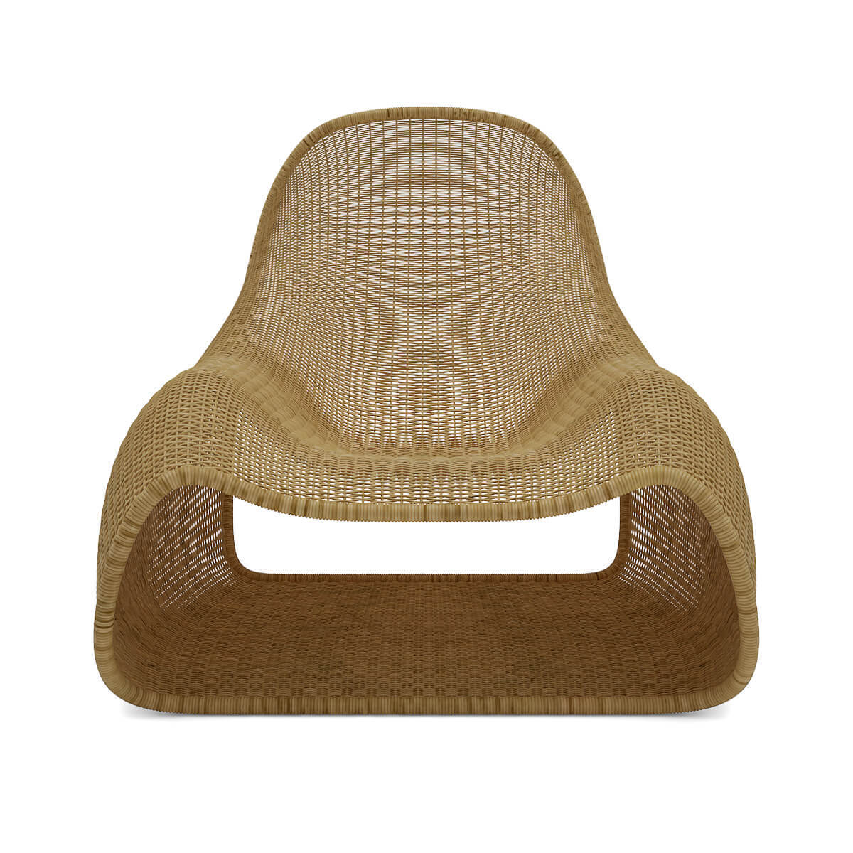 竹编单人扶手椅3D模型（OBJ,FBX,MAX）