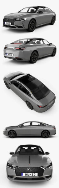 DS 9 2021常用轿车3D模型下载(C4D,FBX,OBJ,MAX,MB,3DS)