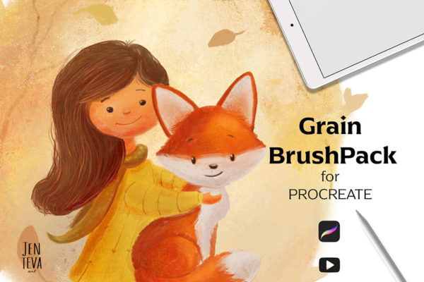 数字艺术绘画Procreate笔刷套装 (brushset)