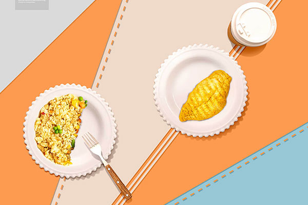 韩式蛋包饭食品广告海报设计模板 (psd)