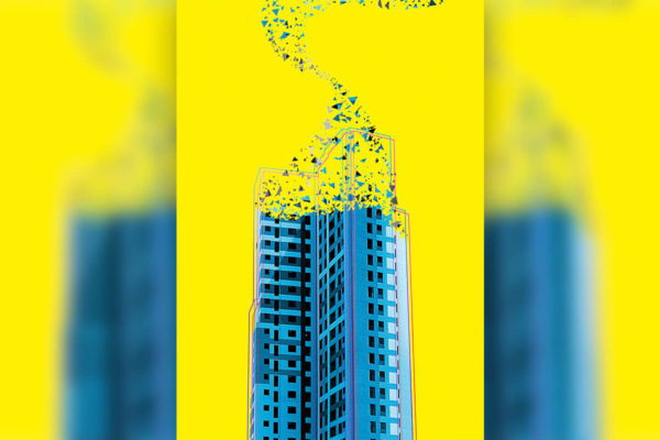 高楼碎片抽象视觉背景图素材 (psd)