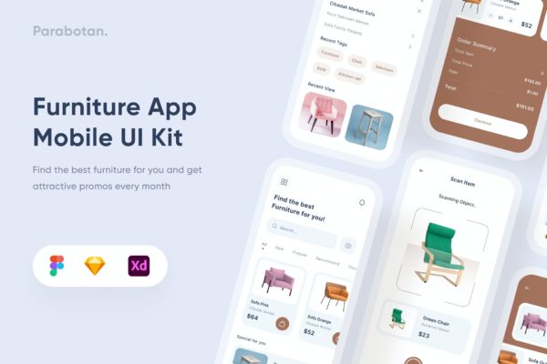 家居移动手机App设计 – Uixasset (FIG,SKETCH,XD)