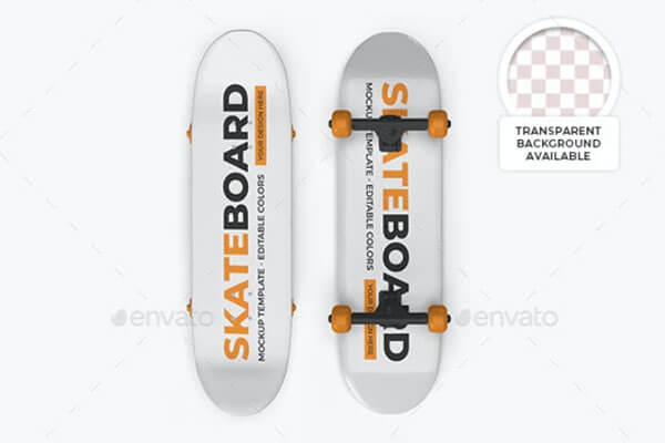 滑板品牌设计展示样机模板集 (psd)