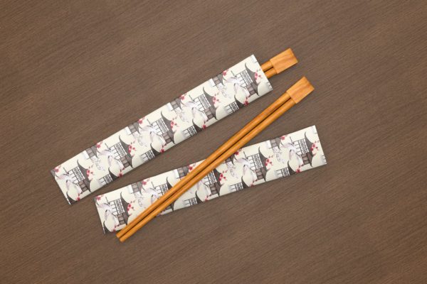 时尚高端筷子包装设计VI样机展示模型mockups