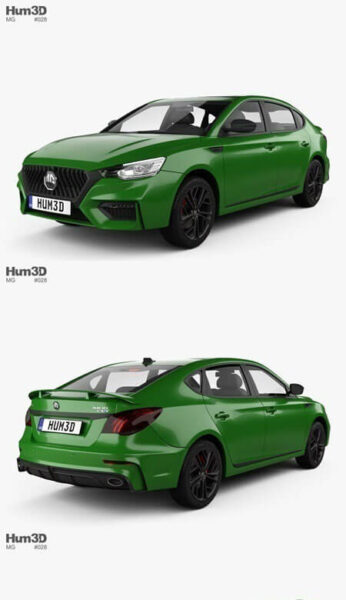 名爵6 2021 轿车汽车3D模型下载（3ds,c4d,fbx,mb,max,obj）