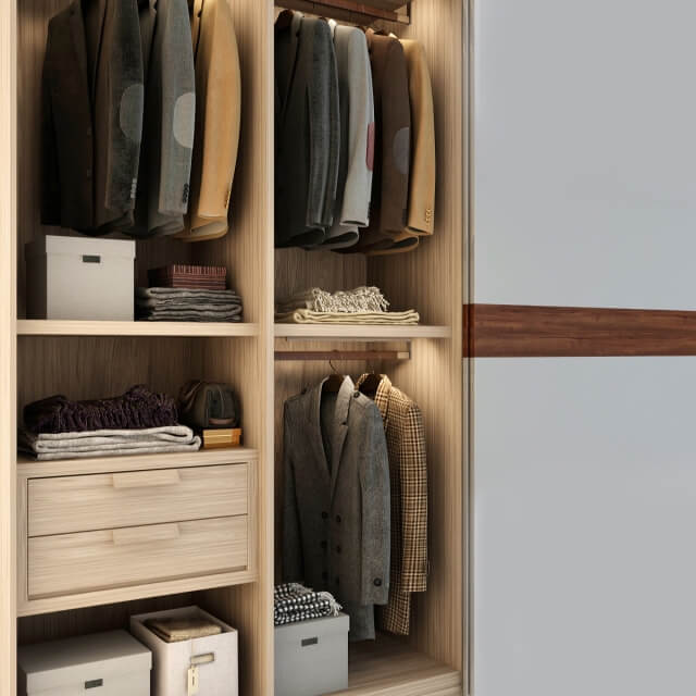 男士实木衣柜3D模型（OBJ,FBX,MAX）