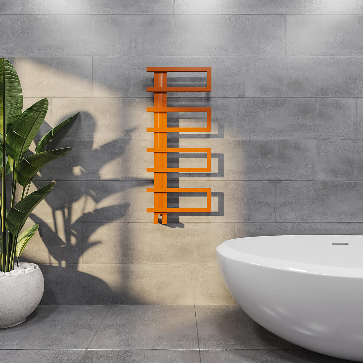 橙色浴室毛巾架3D模型（OBJ,FBX,MAX）