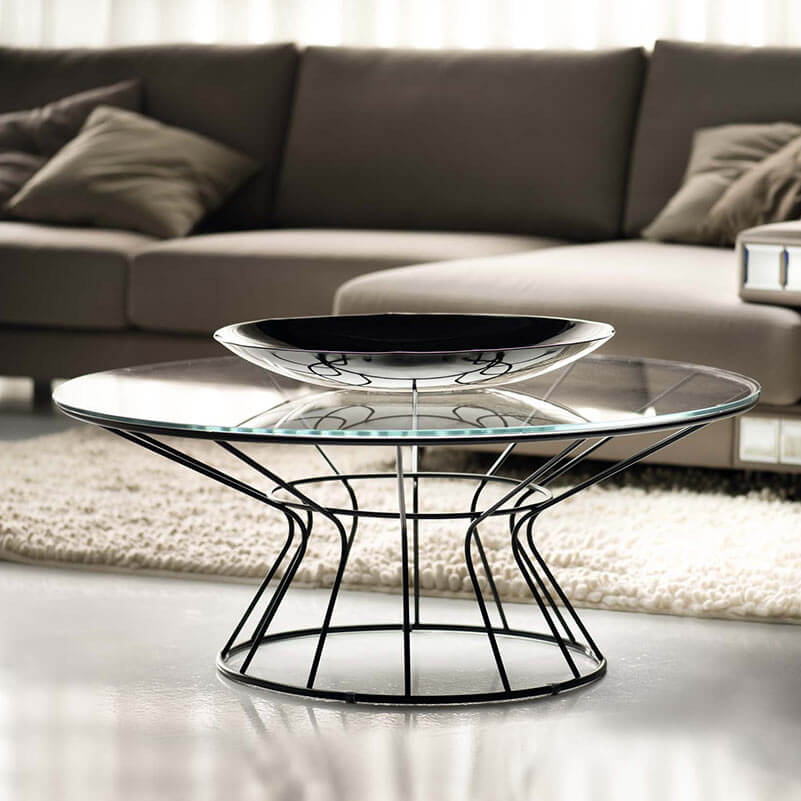 圆形玻璃茶几和地毯及沙发3D模型（OBJ,FBX,MAX）