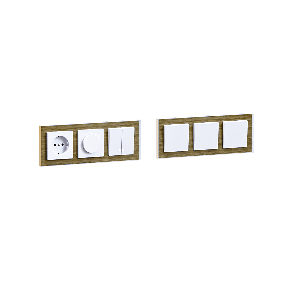 圆形插座和白色开关板3D模型（OBJ,FBX,MAX）