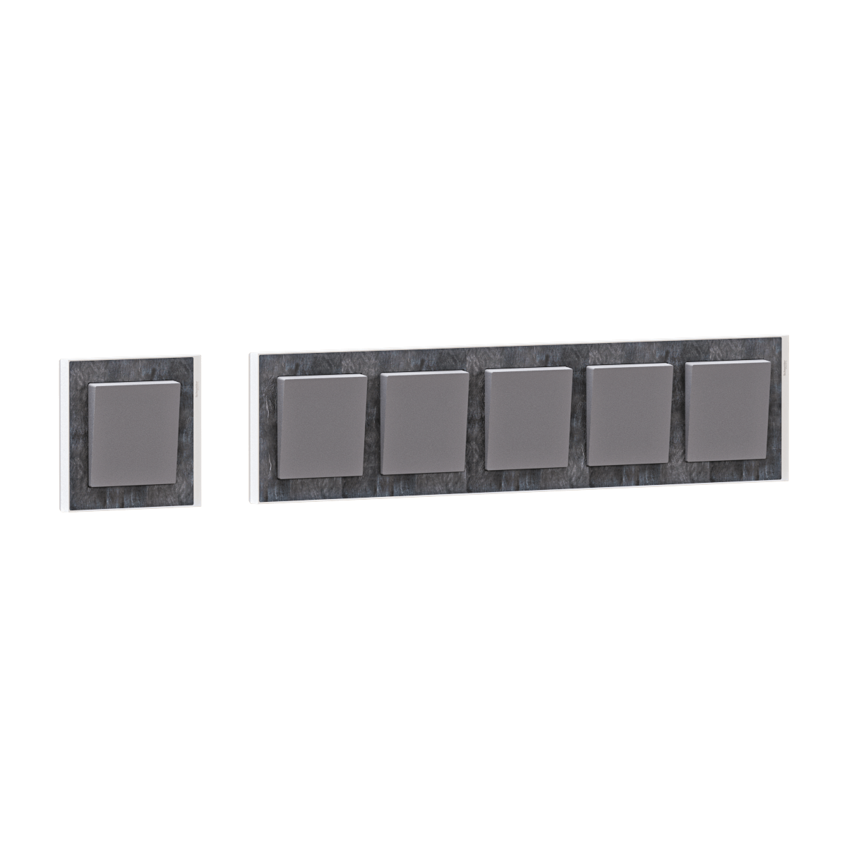 灰色塑料开关板3D模型（OBJ,FBX,MAX）
