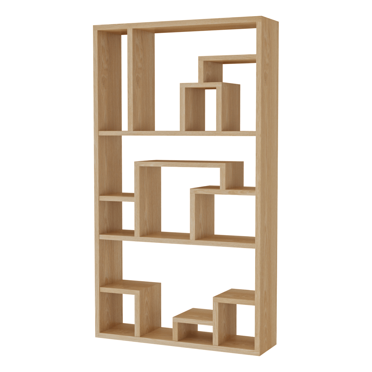 不规则内部造型的实木置物架3D模型（OBJ,FBX,MAX）