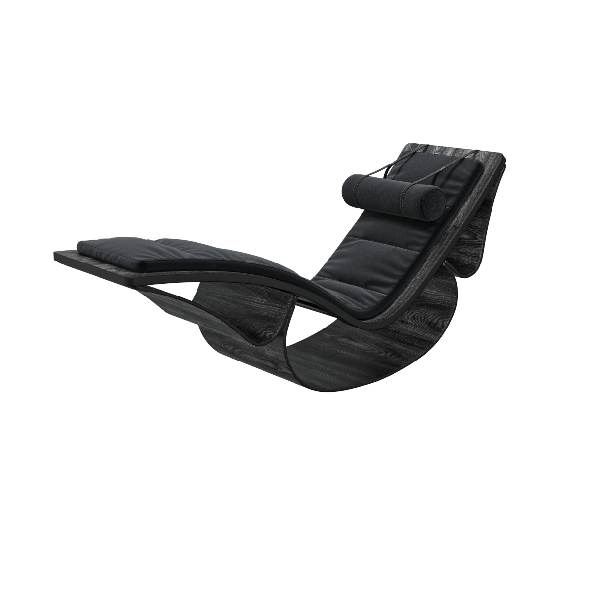 黑色曲木躺椅3D模型（OBJ,FBX,MAX）
