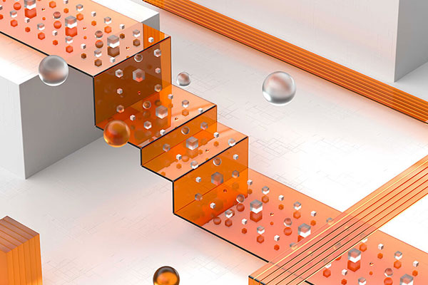 橙色阶梯透明几何元素背景图片素材 (jpg)