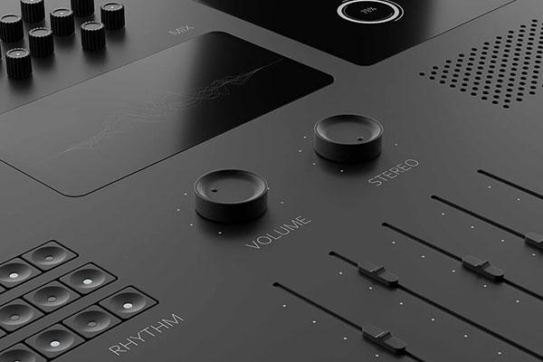 音乐设备控制按钮暗黑背景图素材 (jpg)
