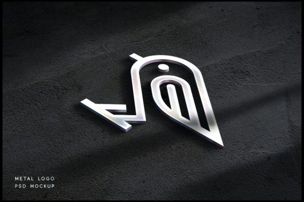 金属logo立体模型(PSD,PDF)