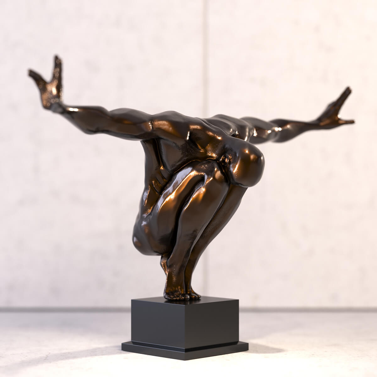 奥运男子雕像3D模型（OBJ,MAX）