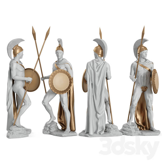 希腊战神雕像3D模型（FBX,MAX）