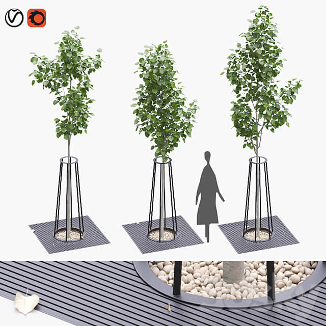 园林绿化树3D模型（OBJ,FBX,MAX）