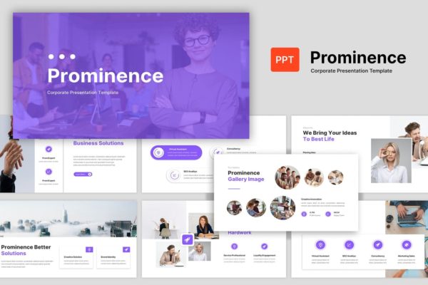 Prominence – 企业合作PPT演示模板(PPT,PPTX)