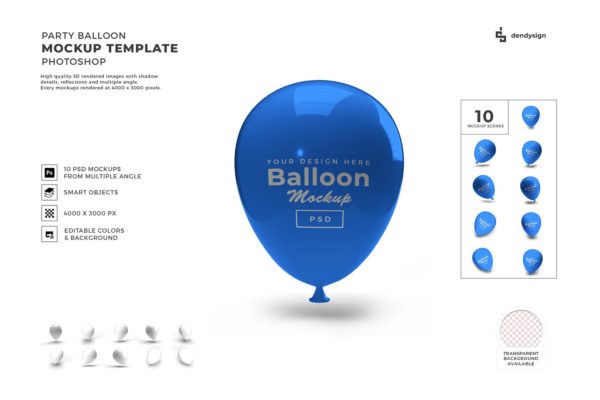 聚会派对气球设计模型(PSD)
