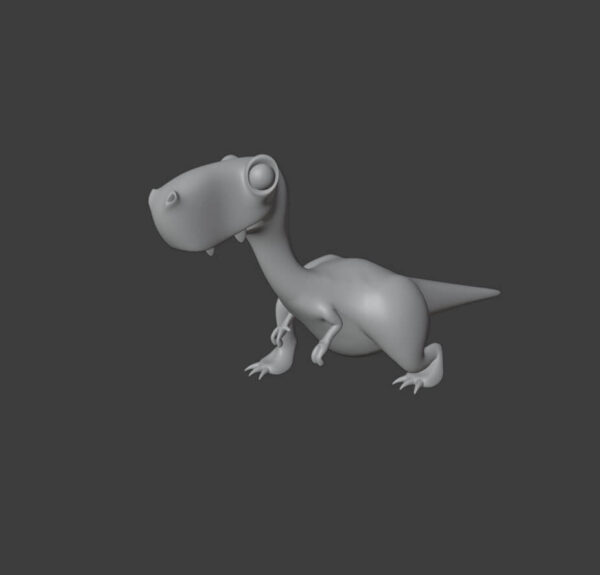 带骨骼的恐龙绑定Blender动画3D文件下载（Blend）