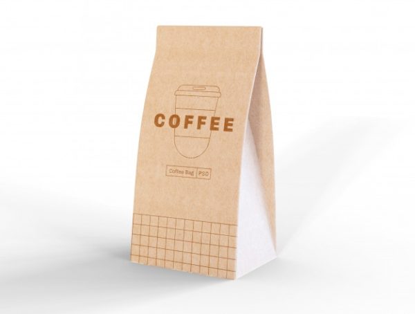 纸咖啡袋包装设计样机[psd]