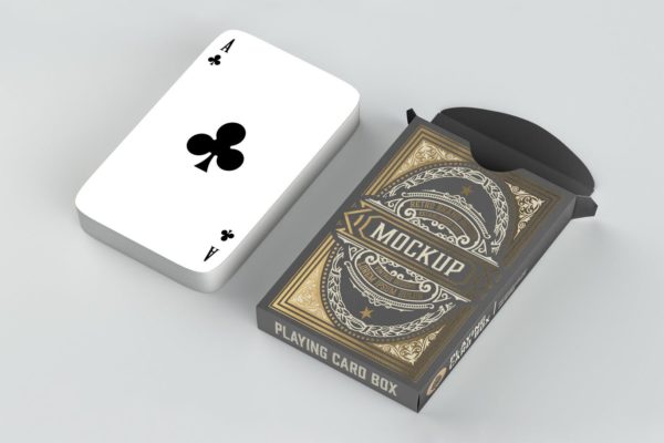 盒装的扑克样机 (PSD)