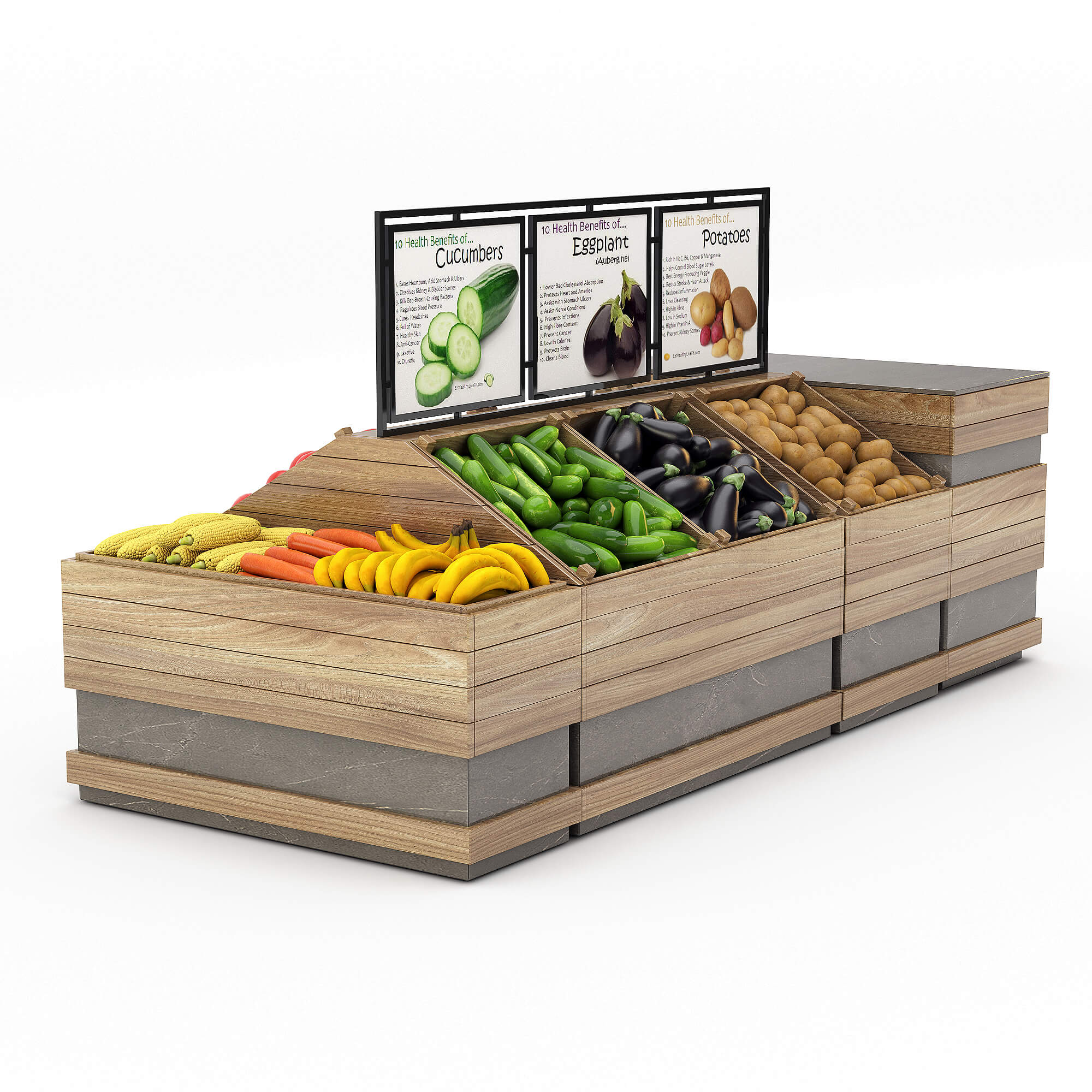 蔬菜货架3D模型（FBX,MAX）