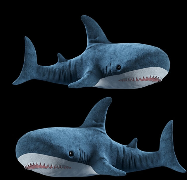 Blahaj鲨鱼布偶3D模型（OBJ,FBX,MAX）