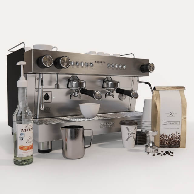 Ascaso咖啡机3D模型（OBJ,FBX,MAX）