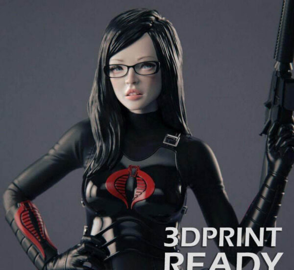 卡通角色 Baroness 3D打印模型下载 (3D PRINT,STL,OBJ)