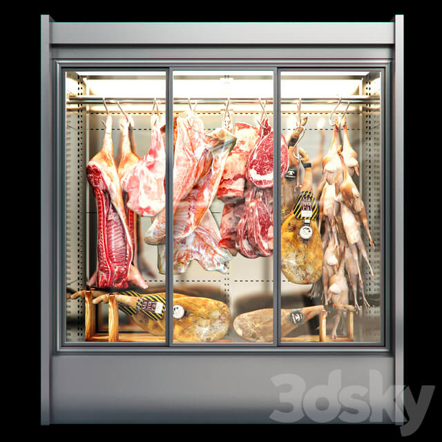 肉类冷藏柜3D模型（OBJ,FBX,MAX）
