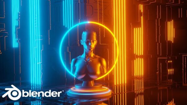 Blender EEVEE 科幻概念艺术场景搭建与渲染教程+工程文件（Blend）